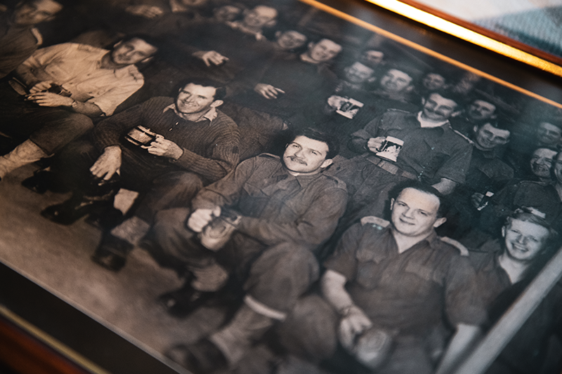 Maurice with officers of 3 RAR (front, second row)