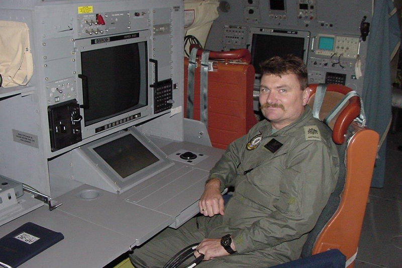 Andy inside a P3 Orion