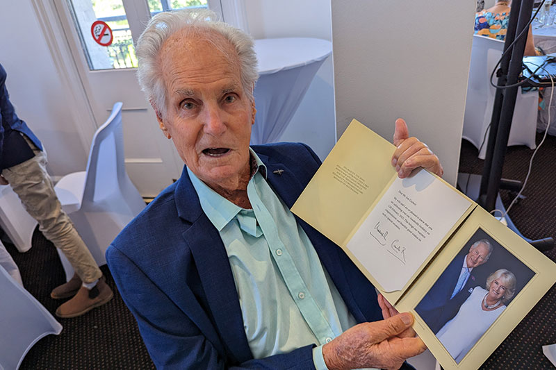 Jim Grebert with a message from The King