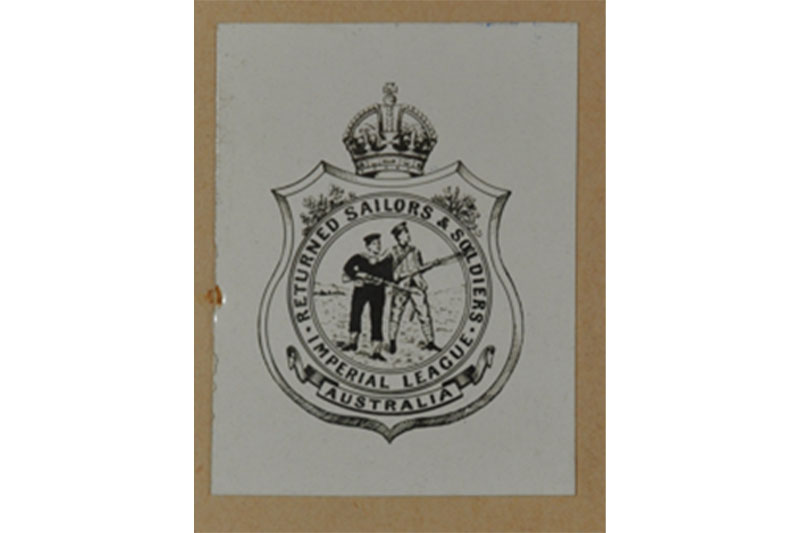 Walter Oliver’s amended badge design (National Archives of Australia, 1916)  