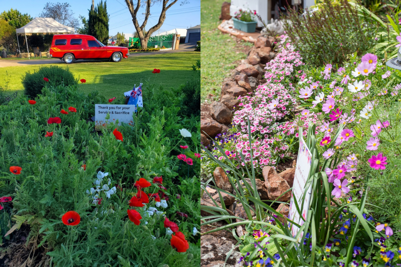 Veteran Heather Smiths garden