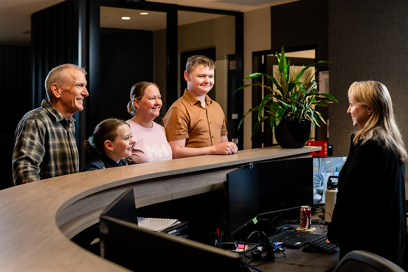 The Flemett family feel welcomed when they walk into the Ipswich Centre.