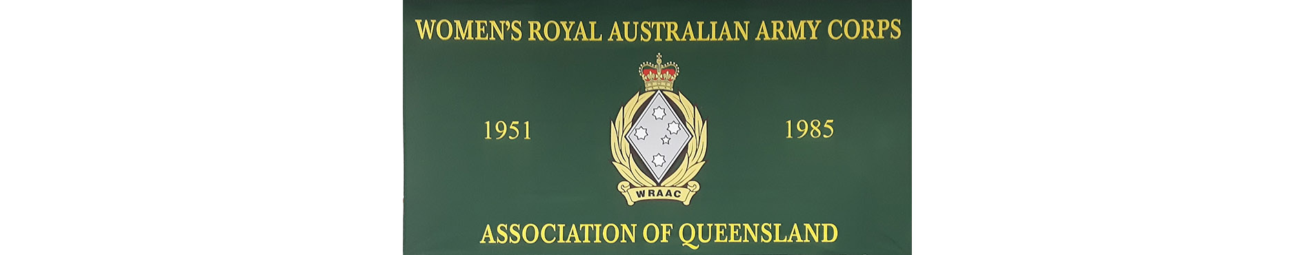 Women's Royal Australian Army Corps banner
