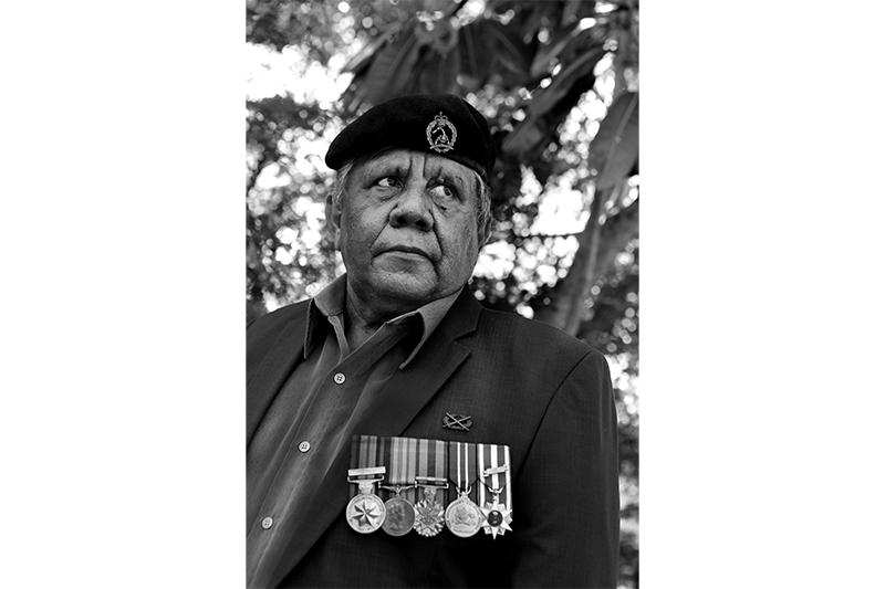 Portrait of James Canuto from the Serving Country Project by Belinda Mason OAM  