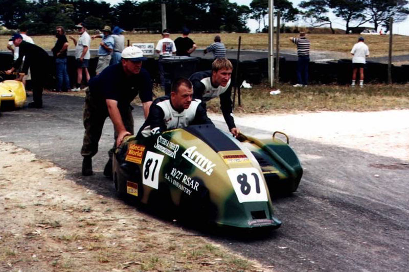Sidecar racing has been a passion of John's since the 1990s