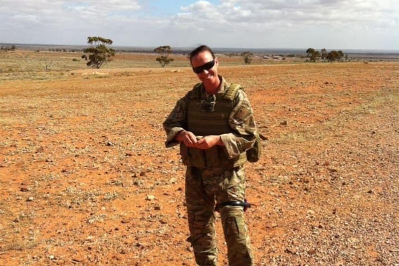 Tegan on deployment 