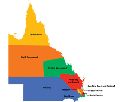 RSL Queensland District Map