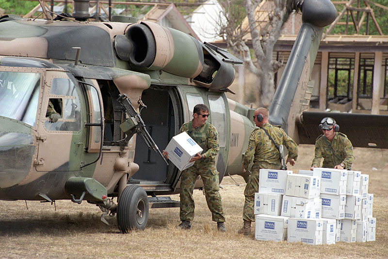 Australian soldiers in East Timor