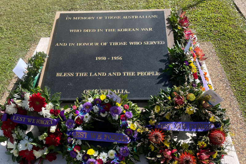Korean War Memorial in Bundaberg