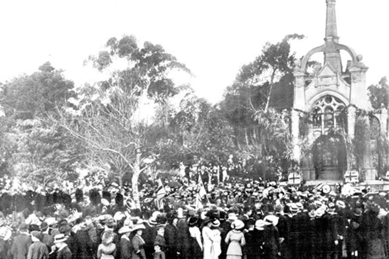 seventh annual South African commemorative service in Melbourne in 1913