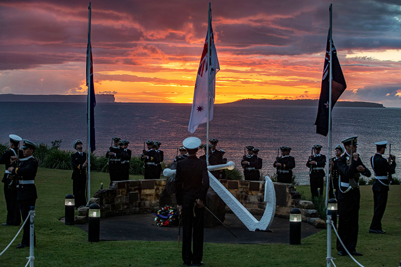 Dawn Service Jarvis Bay Defence Australia