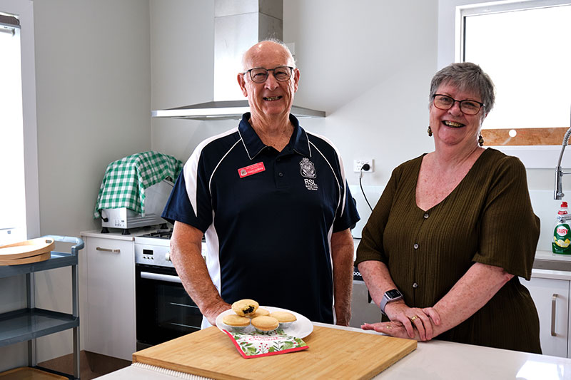 Burleigh RSL Sub Branch President Graeme Mowbray and Secretary Lin Glass