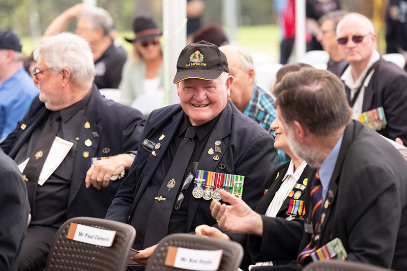 Vietnam veterans at the Canungra memorial opening