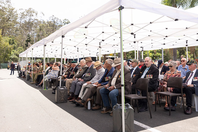 Veterans gathered for the Canungra Vietnam Memorial reopening
