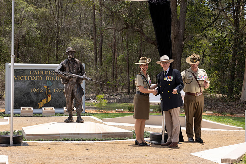 The Canungra Vietnam Memorial opened by LTCOL Say