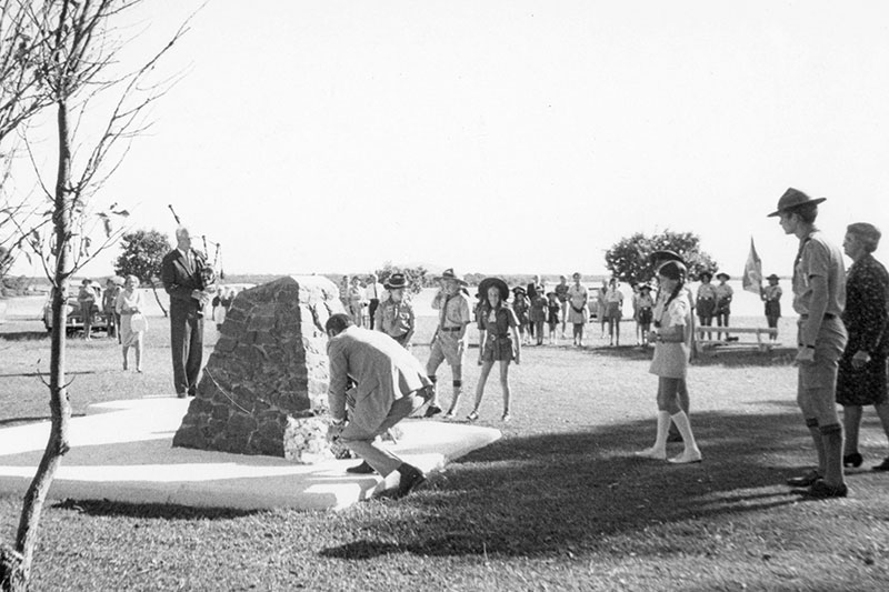 Cotton Tree Cenotaph in 1961