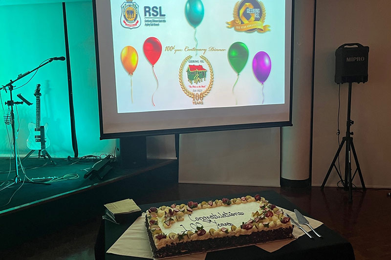 Geenbung RSL Sub Branch Centenary 