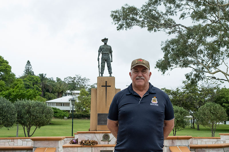 Gladstone RSL Sub Branch President Ed Dahlheimer