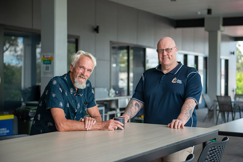 Michael Thomas and Allan Simmons RSL Queensland
