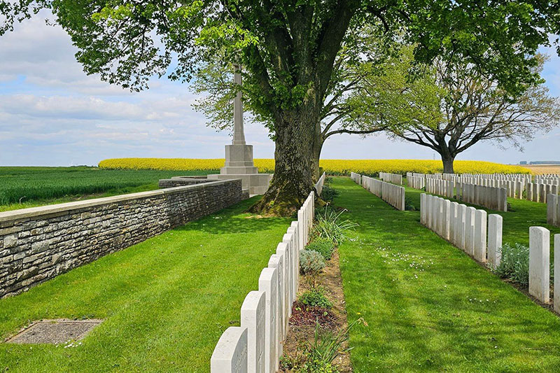 Michelle Pipe Courcelette Cemetery