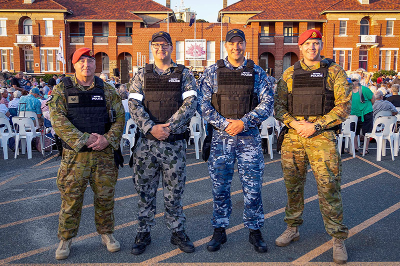 Members of the Naval Police