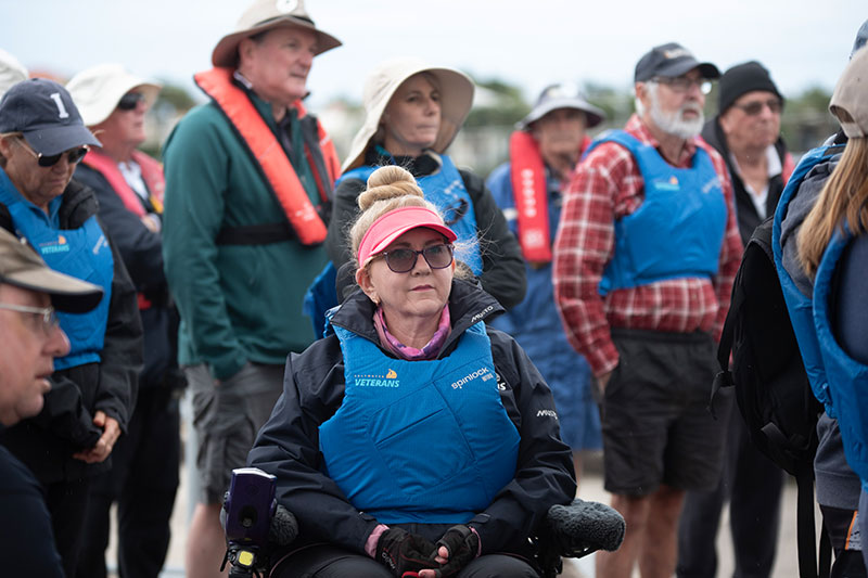 Sharon Dalton sailing with Saltwater Veterans and RSL Queensland