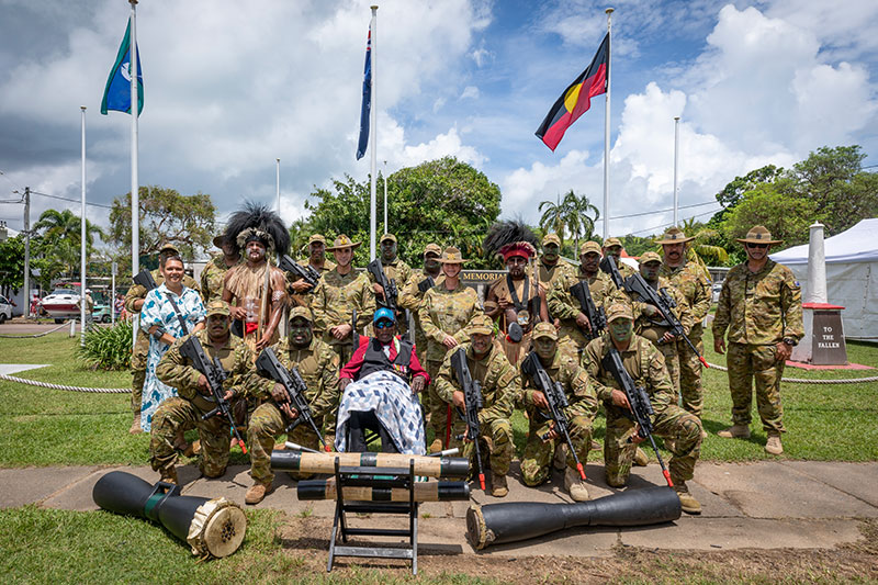 The 80th anniversary of the founding of the Torres Strait Light Infantry Battalion on Thursday Island in 2023 (image credit: Defence Images) 
