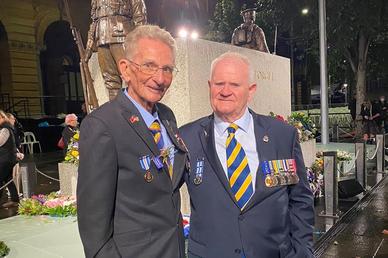 Leonard MCLeod with RSL NSW President