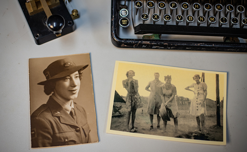 Old pictures of WWII veteran and RSL Queensland member Doreen Matthews