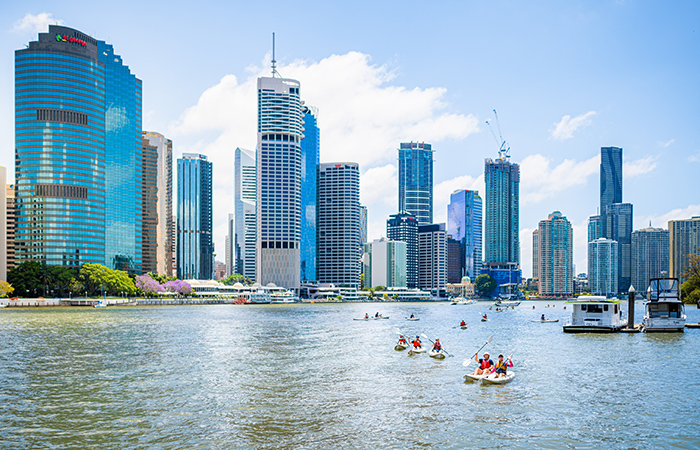 Brisbane River kayaking