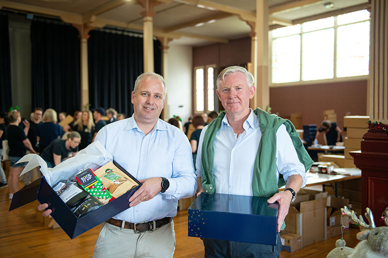 RSL Queensland Christmas hampers Rob Skoda Stephen Day