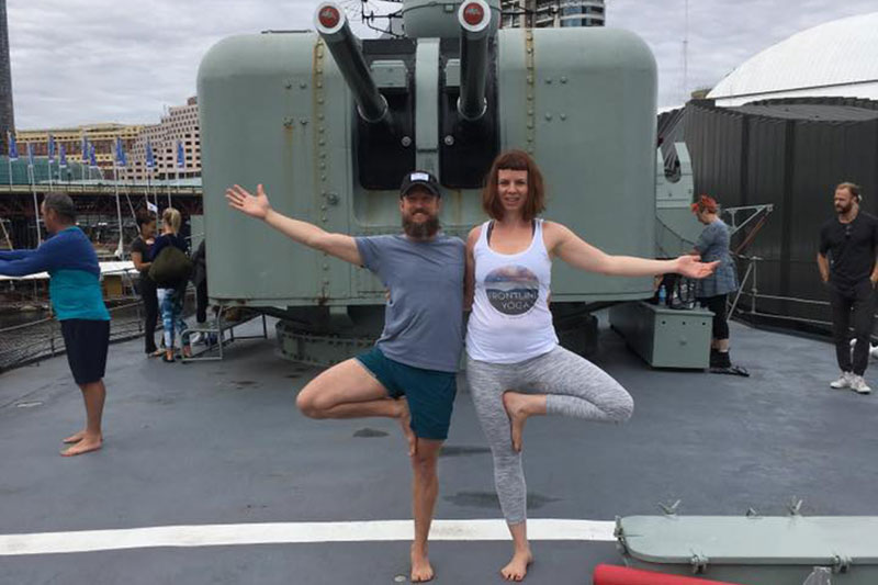 Frontline Yoga Chris Thompson-Lang Kate O’Donoghue RSL Queensland