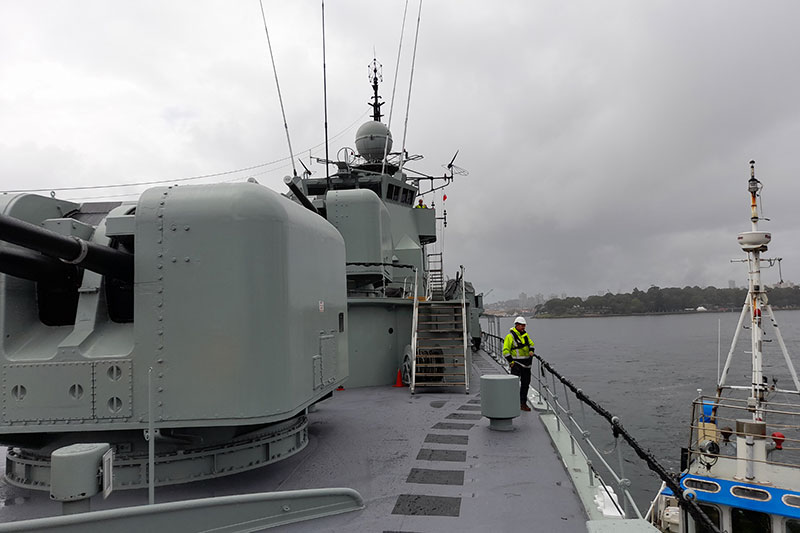 Deck of HMAS Vampire