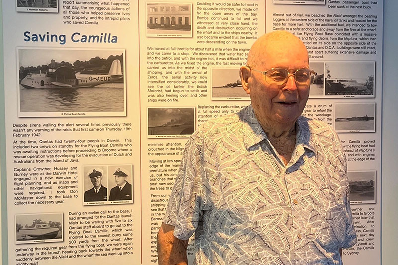 WWII veteran Richard Pethybridge in Darwin