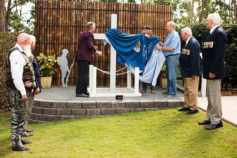 Unveiling of Long Tan Cross replica at Toogoom RSL Sub Branch