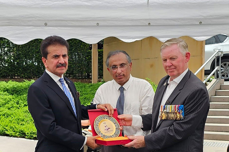 Pakistan Australia War Memorial Monument RSL Queensland State President Stephen Day