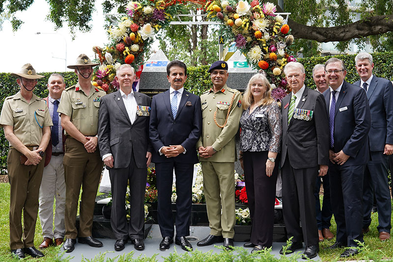 Unveiling of Pakistan Australia War Memorial Monument in Brisbane