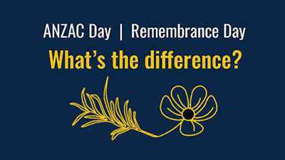 Differences between ANZAC Day and Remembrance Day