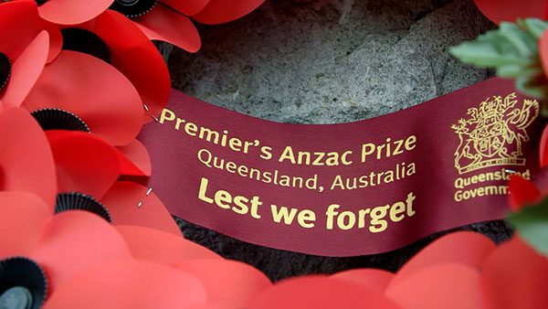 Premier's Anzac Prize wreath