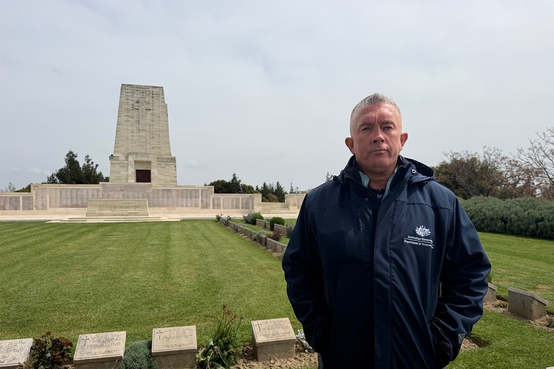 Nathan Shingles at ANZAC Cove