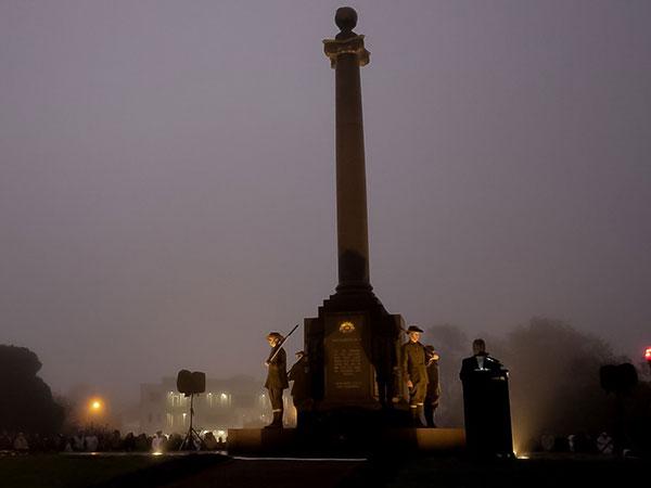 Cenotaph pictured during an ANZAC Day Dawn Service