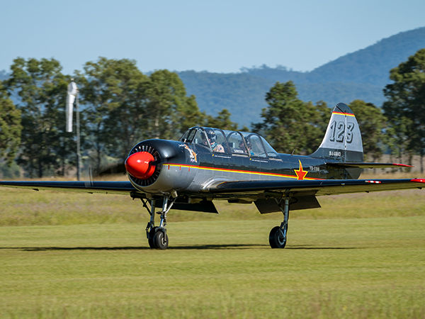 Warbird flyover plane