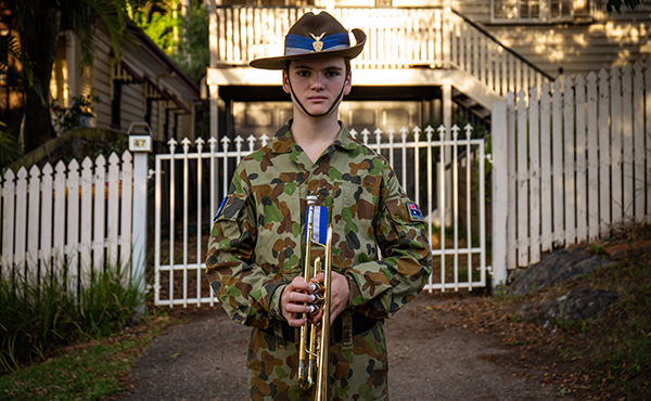 Trumpeter George in Alderley
